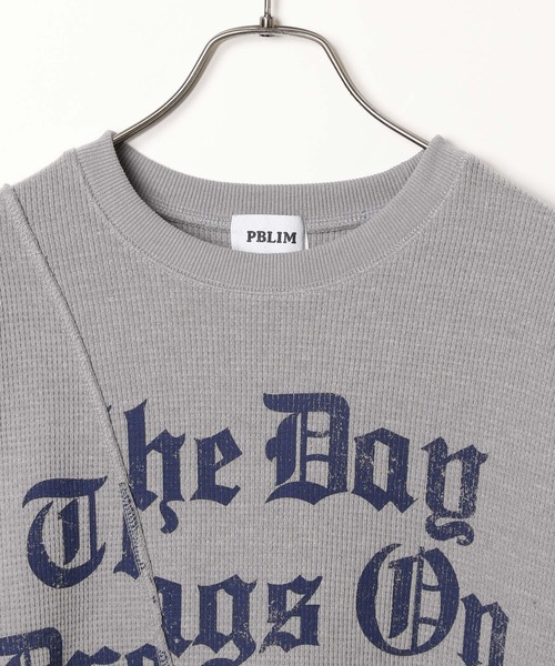 PBLIM(ページボーイリム)の「【UNISEX】ワッフルクループルオーバー(スウェット・レディース・カモフラージュ/グレー/ブラック・MEDIUM/LARGE)」の15枚目の写真
