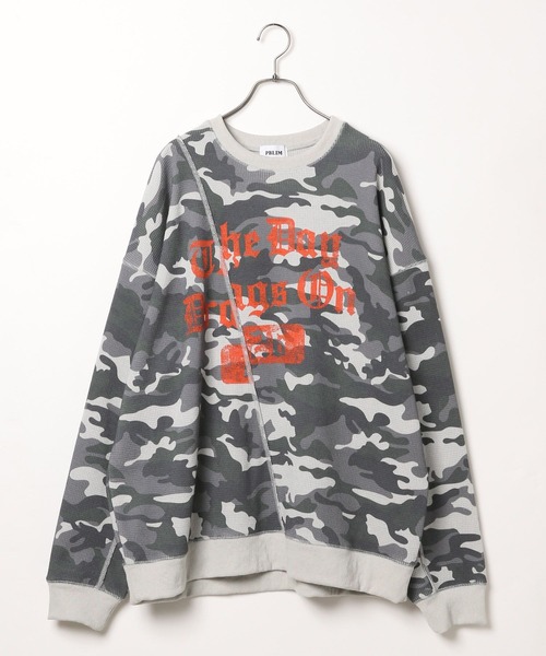 PBLIM(ページボーイリム)の「【UNISEX】ワッフルクループルオーバー(スウェット・レディース・カモフラージュ/グレー/ブラック・MEDIUM/LARGE)」の22枚目の写真