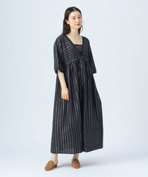 BEAMS HEART | INDIA ラメ ストライプ ワンピース(ワンピース)