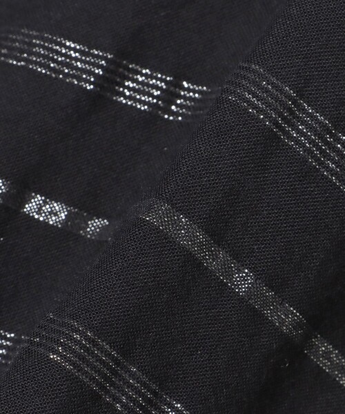 BEAMS HEART（ビームスハート）の「INDIA ラメ ストライプ ワンピース（ワンピース・レディース・ブラック/オフホワイト/パープル系その他4・FREE）」の18枚目の写真