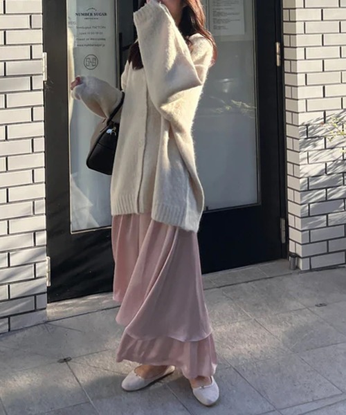 merrylatte(メリーラテ)の「2WAYもけもけボリュームカーデ(カーディガン/ボレロ・レディース・アイボリー・FREE)」の5枚目の写真