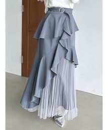 アシメプリーツマーメイドスカート