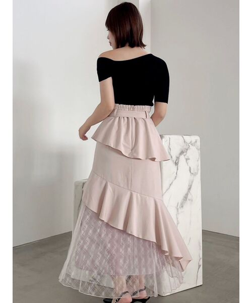 dazzlin(ダズリン)の「アシメプリーツマーメイドスカート(スカート・レディース・ブラック/グレー/ベージュ/ピンク・MEDIUM/SMALL)」の16枚目の写真