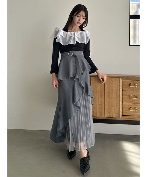 dazzlin(ダズリン)の「アシメプリーツマーメイドスカート(スカート・レディース・ブラック/グレー/ベージュ/ピンク・MEDIUM/SMALL)」の20枚目の写真