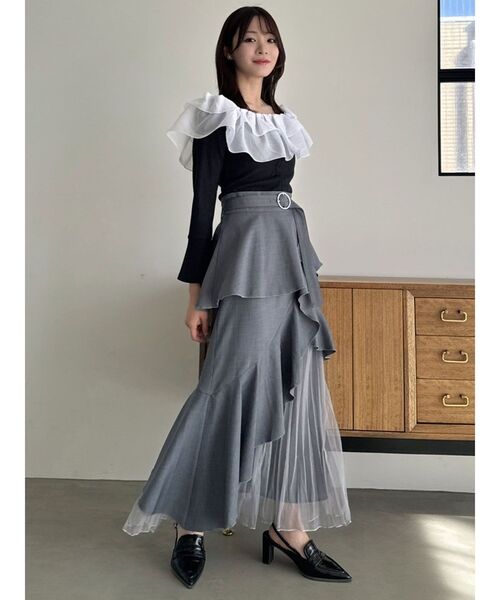 dazzlin(ダズリン)の「アシメプリーツマーメイドスカート(スカート・レディース・ブラック/グレー/ベージュ/ピンク・MEDIUM/SMALL)」の21枚目の写真