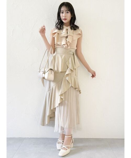 アシメプリーツマーメイドスカート dazzlin dazzlin スカート アシメプリーツマーメイドスカート : ZOZOTOWN
