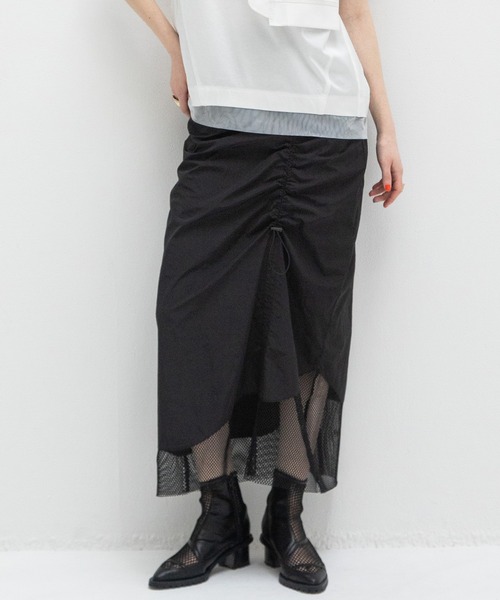 AULA AILA（アウラアイラ）の「ミリタリーナロースカート（スカート・レディース・ブラック/ネイビー/カーキ・0/1）」の2枚目の写真