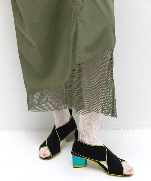 AULA AILA（アウラアイラ）の「ミリタリーナロースカート（スカート・レディース・ブラック/ネイビー/カーキ・0/1）」の21枚目の写真