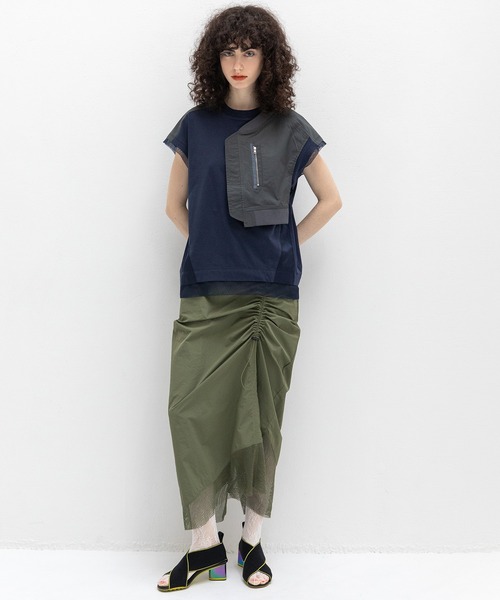 AULA AILA（アウラアイラ）の「ミリタリーナロースカート（スカート・レディース・ブラック/ネイビー/カーキ・0/1）」の22枚目の写真