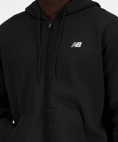 NEW BALANCE(ニューバランス)の「Sport Essentials ロゴスウェットフルジップフーディ(パーカー・メンズ・ライトグレー/ネイビー/ブラック・XX-LARGE/X-LARGE/LARGE/MEDIUM/SMALL)」の9枚目の写真