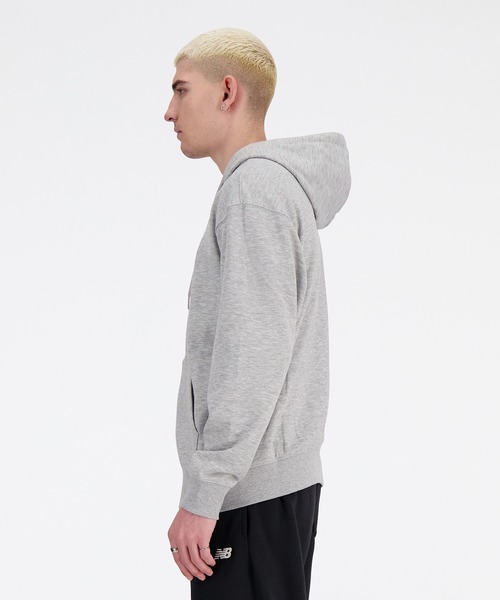 NEW BALANCE(ニューバランス)の「Sport Essentials ロゴスウェットフルジップフーディ(パーカー・メンズ・ライトグレー/ネイビー/ブラック・XX-LARGE/X-LARGE/LARGE/MEDIUM/SMALL)」の11枚目の写真
