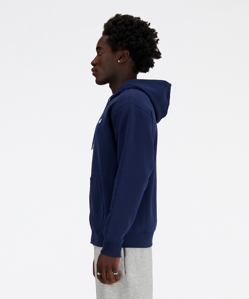 NEW BALANCE(ニューバランス)の「Sport Essentials ロゴスウェットフルジップフーディ(パーカー・メンズ・ライトグレー/ネイビー/ブラック・XX-LARGE/X-LARGE/LARGE/MEDIUM/SMALL)」の17枚目の写真