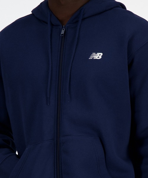 NEW BALANCE(ニューバランス)の「Sport Essentials ロゴスウェットフルジップフーディ(パーカー・メンズ・ライトグレー/ネイビー/ブラック・XX-LARGE/X-LARGE/LARGE/MEDIUM/SMALL)」の4枚目の写真