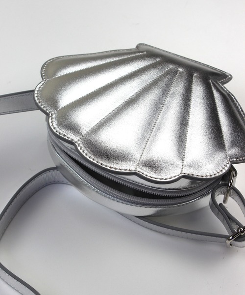 じゅんぺー9730　ショルダーバッグ クロコ型押しニードルスタッズ付ショルダーBAG