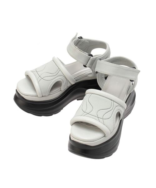 EMODA（エモダ）の「アートラインバルキーサンダル（サンダル・レディース・ブラック/グレー・SMALL/MEDIUM/LARGE）」の9枚目の写真