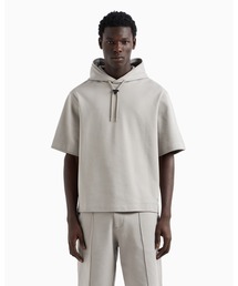 EMPORIO ARMANI | 【エンポリオ アルマーニ】フード付き半袖オーバーサイズスウェットシャツ ジャージー(スウェット)
