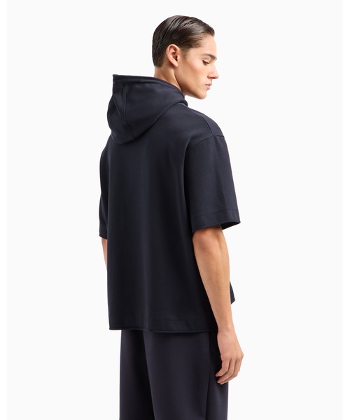 EMPORIO ARMANI フード付きベスト グレー EMPORIO ARMANI 【並行輸入品】【アウトレットセール
