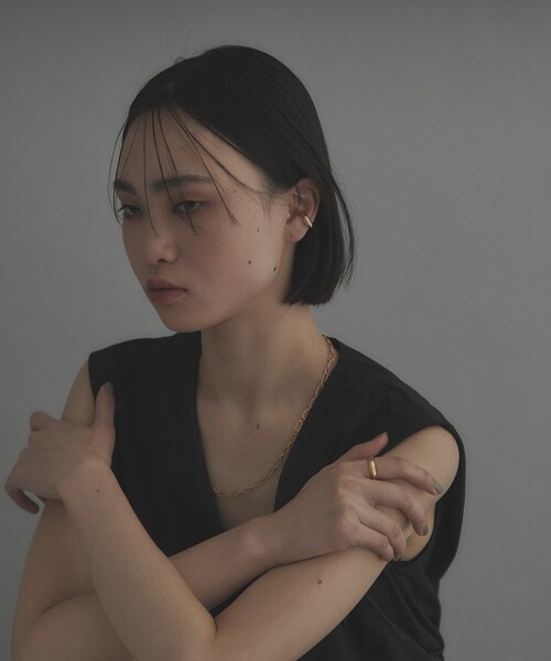 COCOSHNIK ONKITSCH(ココシュニックオンキッチュ)の「シルバー リッジリング GP(リング・レディース・ゴールド・14/12/10)」の4枚目の写真