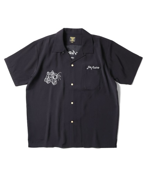 ヒューストン　スカシャツ　ブラック　サイズXL HOUSTON スカシャツ(TORA)（シャツ/ブラウス）｜HOUSTON