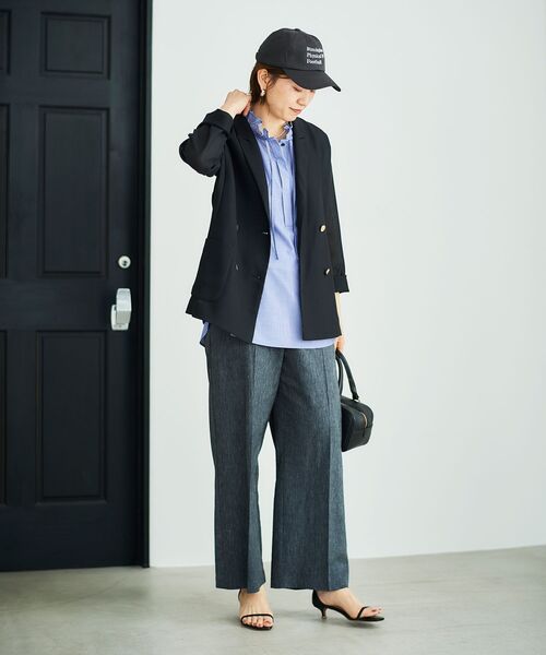 le.coeur blanc（ルクールブラン）の「Regency Worksキャップ（キャップ・レディース・ダークグレー/ライトベージュ・FREE）」の11枚目の写真