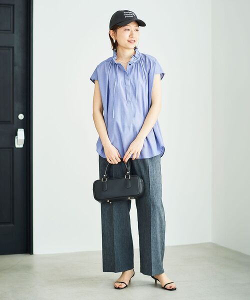 le.coeur blanc（ルクールブラン）の「Regency Worksキャップ（キャップ・レディース・ダークグレー/ライトベージュ・FREE）」の10枚目の写真