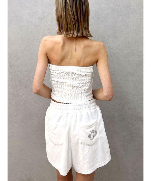 GYDA（ジェイダ）の「サイドスリットパイルショートパンツ【SETUP着用可】（その他パンツ・レディース・ブラック/オフホワイト・FREE）」の6枚目の写真