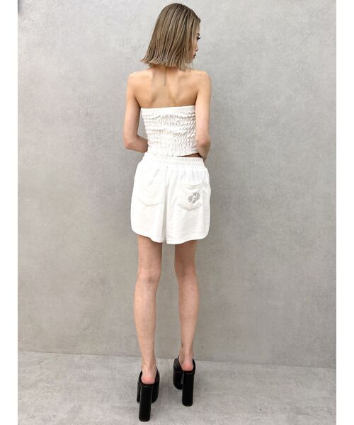 GYDA（ジェイダ）の「サイドスリットパイルショートパンツ【SETUP着用可】（その他パンツ・レディース・ブラック/オフホワイト・FREE）」の8枚目の写真