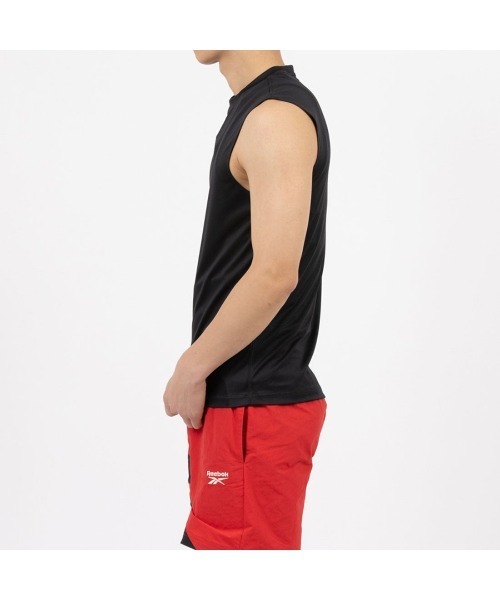 Reebok(リーボック)の「トレイン スリーブレス テックTシャツ / ID TRAIN SLVLS TECH TEE(Tシャツ/カットソー・メンズ・レッド/ブラック/グレー・MEDIUM/SMALL/XX-LARGE/LARGE/X-LARGE)」の4枚目の写真