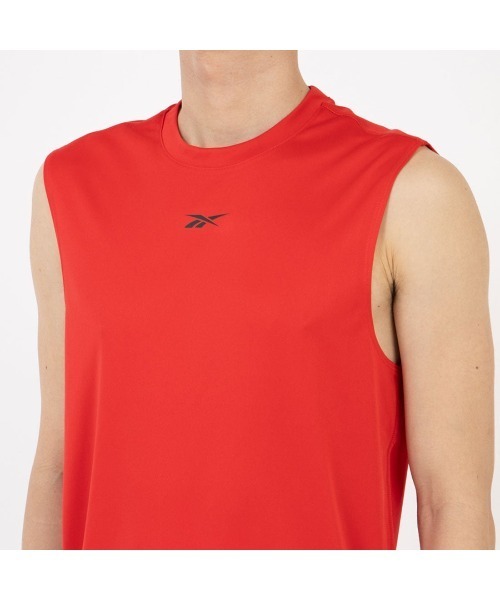 Reebok(リーボック)の「トレイン スリーブレス テックTシャツ / ID TRAIN SLVLS TECH TEE(Tシャツ/カットソー・メンズ・レッド/ブラック/グレー・MEDIUM/SMALL/XX-LARGE/LARGE/X-LARGE)」の12枚目の写真