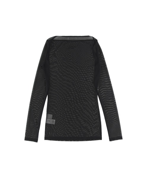 ALEXIA STAM（アリシアスタン）の「Wellness Mesh Long Sleeve Top/ウェルネスメッシュロンT（Tシャツ/カットソー・レディース・カーキ/ブラック/アイボリー・M/S）」の12枚目の写真