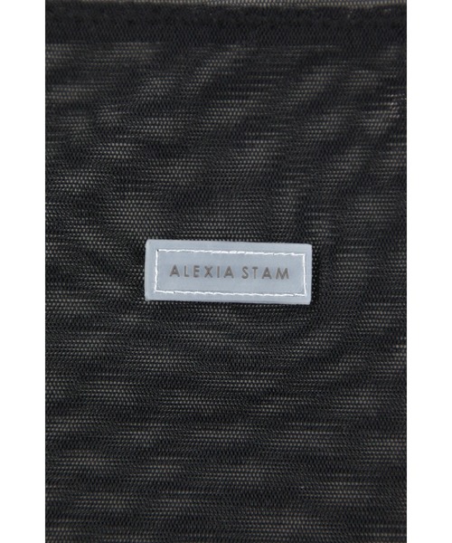 ALEXIA STAM（アリシアスタン）の「Wellness Mesh Long Sleeve Top/ウェルネスメッシュロンT（Tシャツ/カットソー・レディース・カーキ/ブラック/アイボリー・M/S）」の10枚目の写真