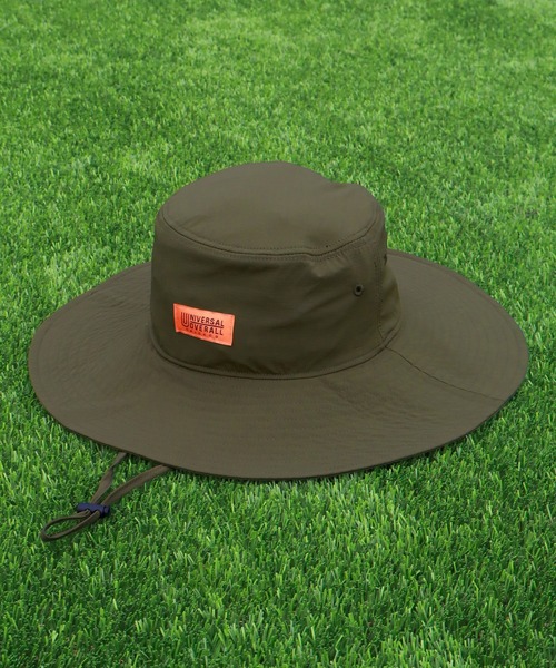 UNIVERSAL OVERALL（ユニバーサルオーバーオール）の「【UNIVERSAL OVERALL/ユニバーサルオーバーオール】UOロゴ刺繍 SHADAN ロングブリムハット（ハット・メンズ・カーキ/ブラック/ベージュ/チャコール・FREE）」の4枚目の写真