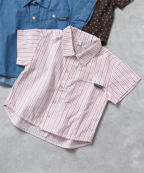 apres les cours(アプレレクール)の「WEB限定【リンク】まいにちシャツ(シャツ/ブラウス・キッズ・ブルー/ドット/ネイビー/ストライプ/イエロー・90/120/100/110/130/80)」の4枚目の写真