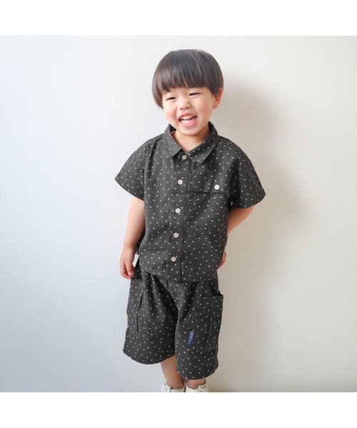 apres les cours(アプレレクール)の「WEB限定【リンク】まいにちシャツ(シャツ/ブラウス・キッズ・ブルー/ドット/ネイビー/ストライプ/イエロー・90/120/100/110/130/80)」の10枚目の写真