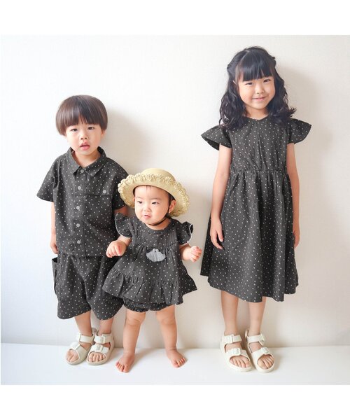 apres les cours(アプレレクール)の「WEB限定【リンク】まいにちシャツ(シャツ/ブラウス・キッズ・ブルー/ドット/ネイビー/ストライプ/イエロー・90/120/100/110/130/80)」の11枚目の写真