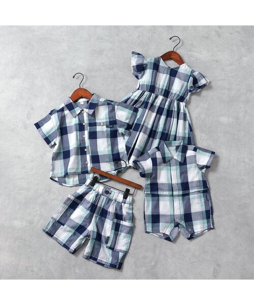 apres les cours(アプレレクール)の「WEB限定【リンク】まいにちシャツ(シャツ/ブラウス・キッズ・ブルー/ドット/ネイビー/ストライプ/イエロー・90/120/100/110/130/80)」の16枚目の写真