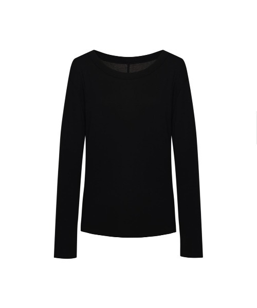 Studio Doe(スタジオドー)の「Studio Doe Premium Tencel Spread Neck Sweater(Tシャツ/カットソー・レディース・ブラック・SMALL/MEDIUM)」の5枚目の写真