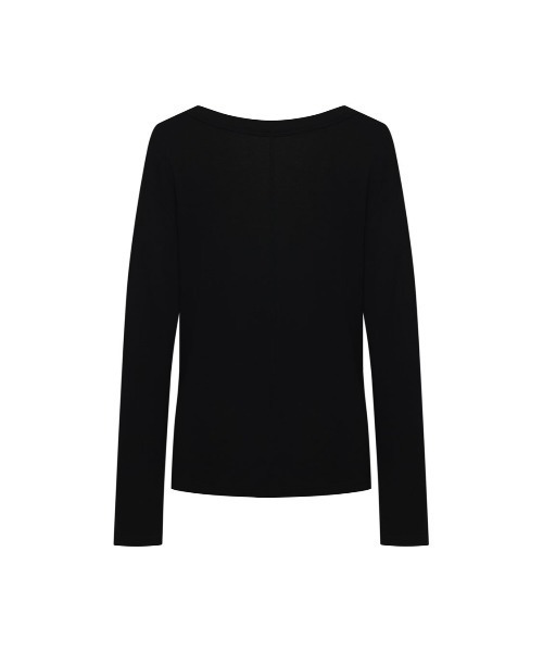 Studio Doe(スタジオドー)の「Studio Doe Premium Tencel Spread Neck Sweater(Tシャツ/カットソー・レディース・ブラック・SMALL/MEDIUM)」の6枚目の写真