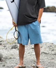 Quiksilver（クイックシルバー）の「TAXER DENIM SHORT /クイックシルバーウエストゴムデニムハーフパンツ（その他パンツ）」