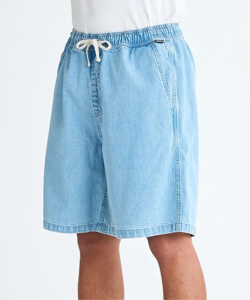 Quiksilver(クイックシルバー)の「TAXER DENIM SHORT /クイックシルバーウエストゴムデニムハーフパンツ(その他パンツ・メンズ・グレー/ネイビー/ブラック・SMALL/MEDIUM/X-LARGE/LARGE)」の12枚目の写真