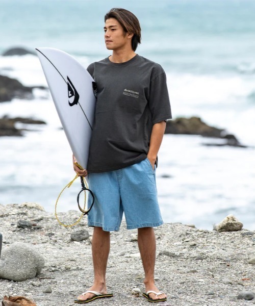 Quiksilver(クイックシルバー)の「TAXER DENIM SHORT /クイックシルバーウエストゴムデニムハーフパンツ(その他パンツ・メンズ・グレー/ネイビー/ブラック・SMALL/MEDIUM/X-LARGE/LARGE)」の21枚目の写真