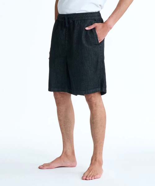 Quiksilver(クイックシルバー)の「TAXER DENIM SHORT /クイックシルバーウエストゴムデニムハーフパンツ(その他パンツ・メンズ・グレー/ネイビー/ブラック・SMALL/MEDIUM/X-LARGE/LARGE)」の5枚目の写真