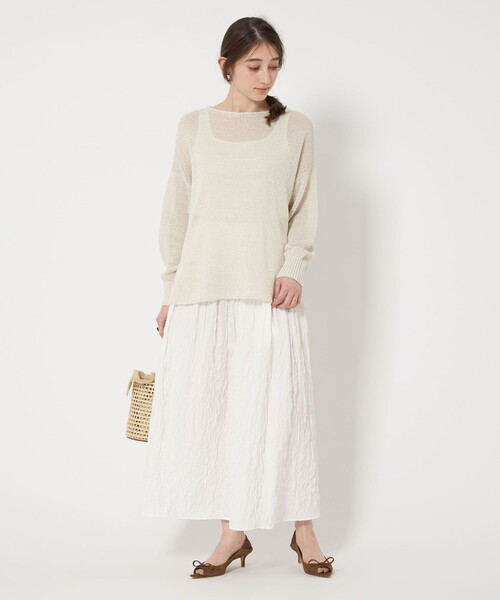 【UNITED ARROWS】フレアスカート オフホワイト サイズ36 UNITED ARROWS（ユナイテッドアローズ）の「＜UNITED ARROWS