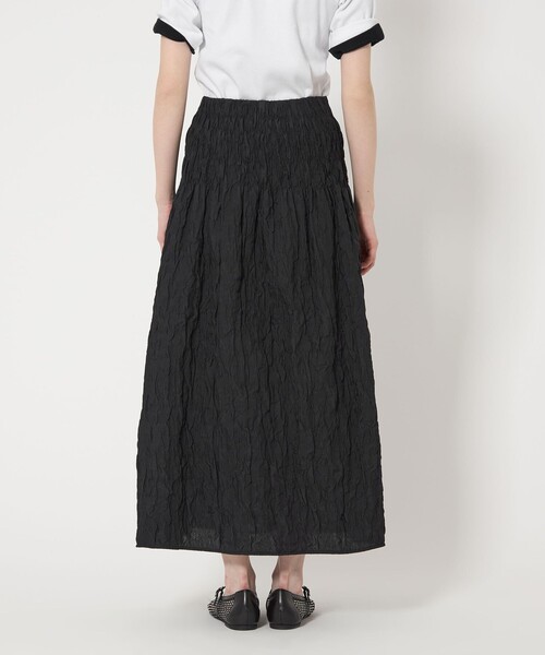 ユナイテッドアローズ UNITED ARROWS 黒 シャーリングスカート セール】シャーリングジャガード フレアスカート（スカート