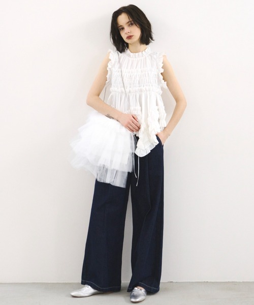 PERNA（ペルナ）の「チュールチャームショルダーバッグ（ショルダーバッグ・レディース・ブラック/ホワイト・FREE）」の21枚目の写真