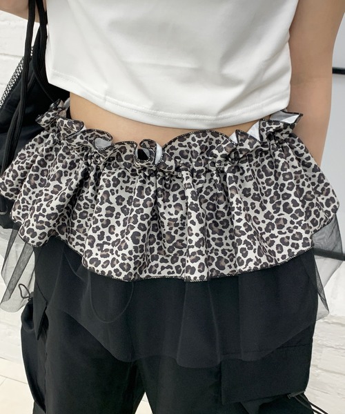 lilful(リルフル)の「レオパードレイヤードラップスカート(スカート・レディース・グレー/ベージュ・F)」の18枚目の写真