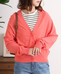 EGLANTINE Vネック 薄手 長袖ニットカーディガン