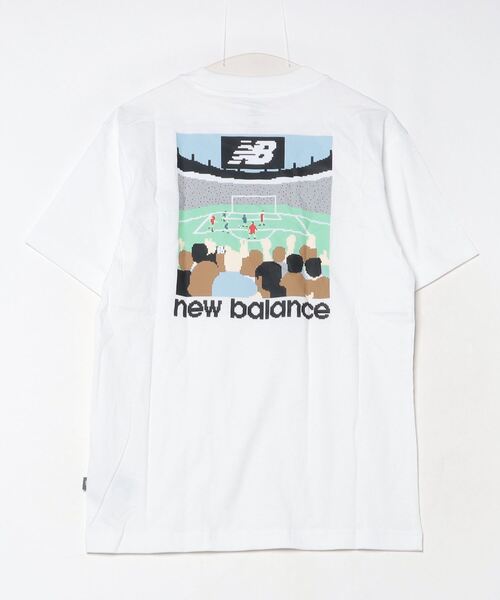 NEW BALANCE（ニューバランス）の「【別注】ニューバランス New Balance 8ビットサッカースタジアムTシャツ_ 限定コラボ（Tシャツ/カットソー・メンズ・ホワイト/ブラック・LL/3L/S/M/L）」の3枚目の写真