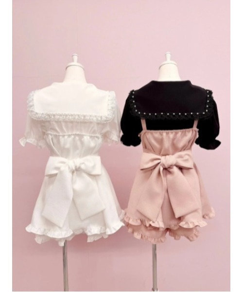 Ank Rouge(アンクルージュ)の「コルセットセーラーリボンブラウス(シャツ/ブラウス・レディース・ブラック/オフホワイト・M)」の20枚目の写真