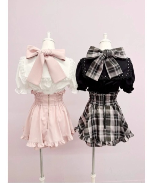 Ank Rouge(アンクルージュ)の「コルセットセーラーリボンブラウス(シャツ/ブラウス・レディース・ブラック/オフホワイト・M)」の22枚目の写真